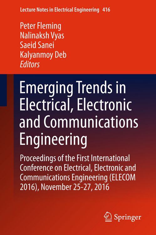 Produktbild: Emerging Trends in Electrical, Electronic and Communications Engineering
