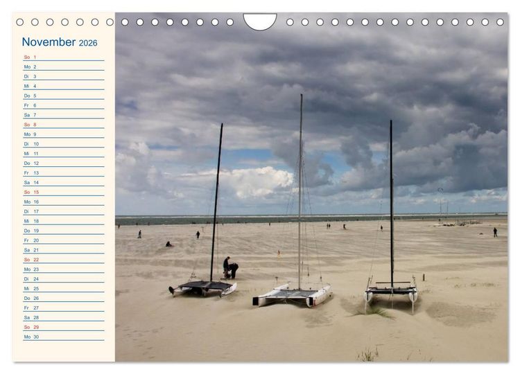Produktbild: Urlaub auf Borkum (Wandkalender 2026 DIN A4 quer), CALVENDO Monatskalender