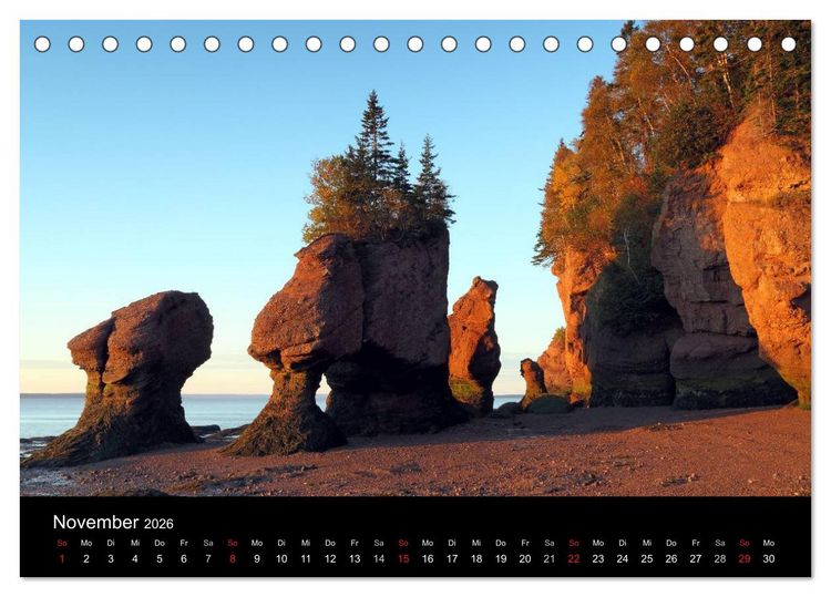 Produktbild: Kanadas Osten (Tischkalender 2026 DIN A5 quer), CALVENDO Monatskalender