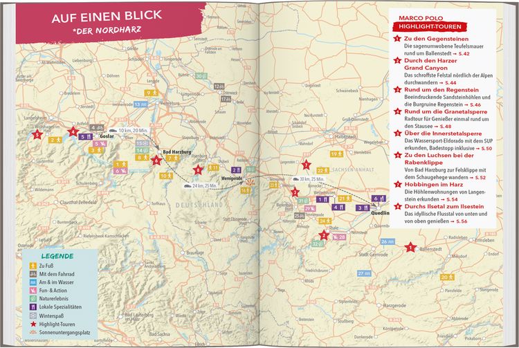 Produktbild: Marco Polo Outdoor Guide Reisef&uuml;hrer Harz