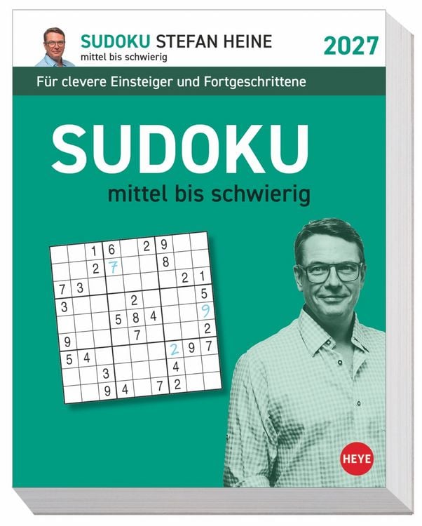 Produktbild: Stefan Heine Sudoku mittel bis schwierig Tagesabrei&szlig;kalender 2027