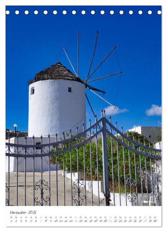 Produktbild: Santorini im Focus (Tischkalender 2026 DIN A5 hoch), CALVENDO Monatskalender