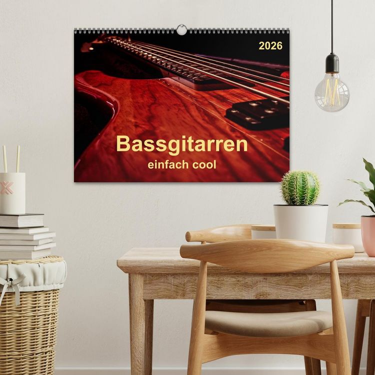 Produktbild: Bassgitarren - einfach cool (Wandkalender 2026 DIN A3 quer), CALVENDO Monatskalender
