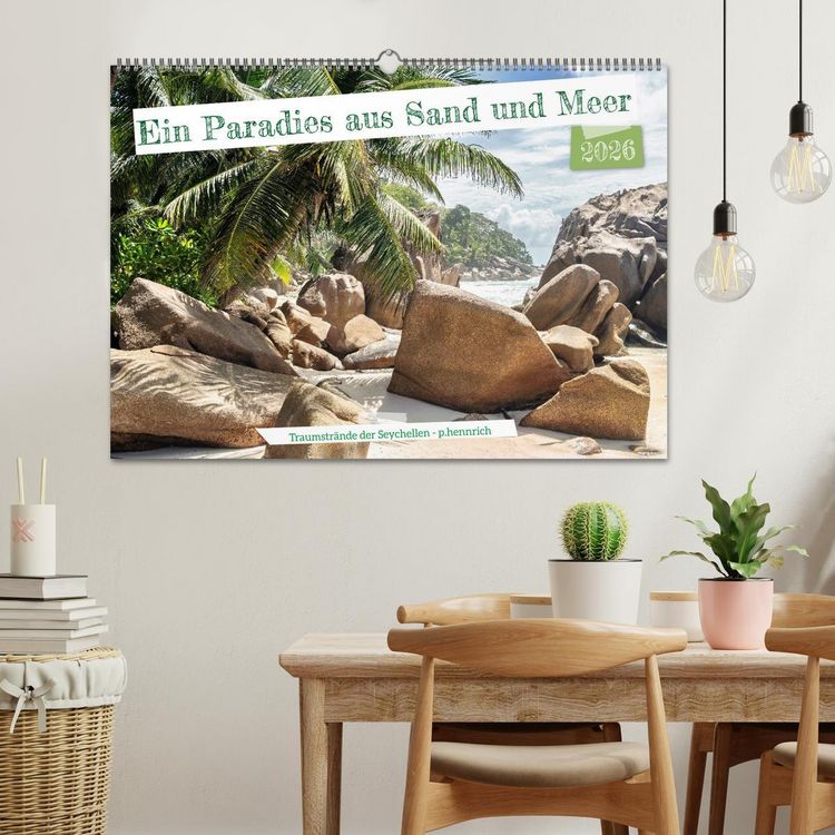 Produktbild: Ein Paradies aus Sand und Meer (Wandkalender 2026 DIN A2 quer), CALVENDO Monatskalender