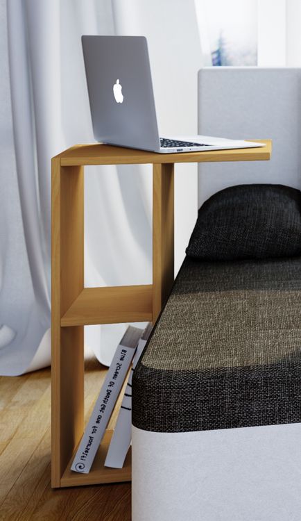 Produktbild: Holz Beistelltisch Couchtisch Sofatisch Nachto
