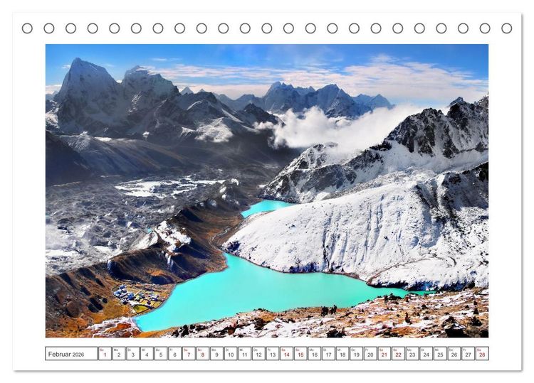 Produktbild: Himalaya - Bergparadies (Tischkalender 2026 DIN A5 quer), CALVENDO Monatskalender