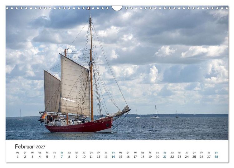 Produktbild: Mit Segel, Rah und Gaffel (Wandkalender 2027 DIN A3 quer), CALVENDO Monatskalender