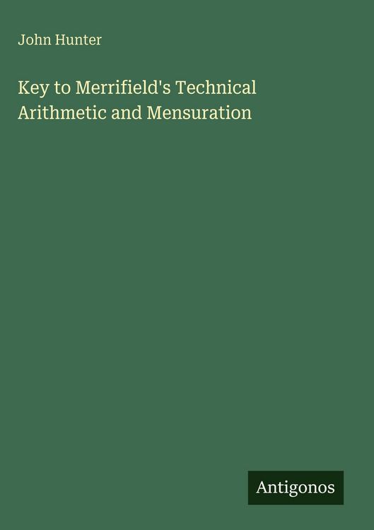 Produktbild: Key to Merrifield's Technical Arithmetic and Mensuration