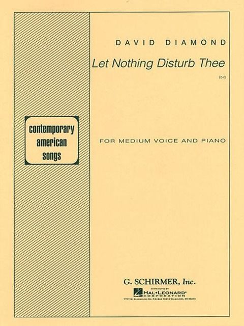 Produktbild: Let Nothing Disturb Thee: Voice and Piano