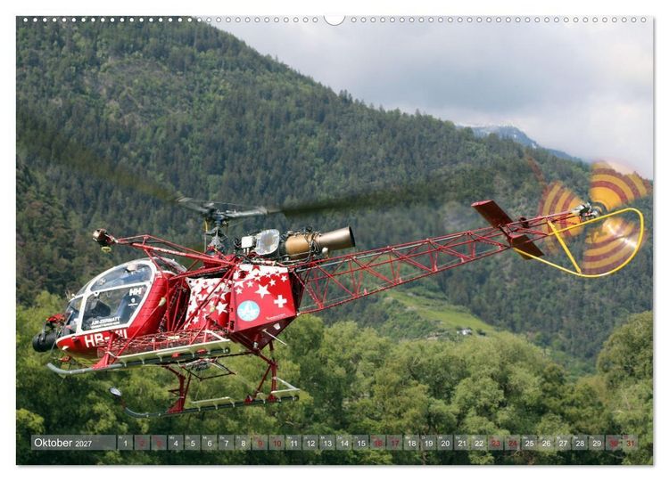 Produktbild: Helikopter in der Luft 2.0 (hochwertiger Premium Wandkalender 2027 DIN A2 quer), Kunstdruck in Hochglanz