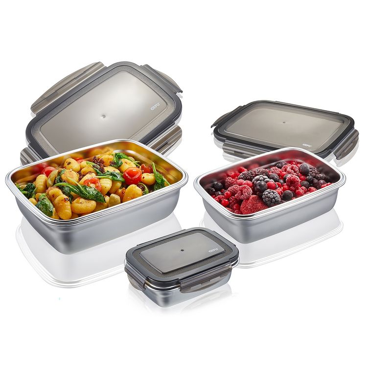 Produktbild: GEFU Frischhaltedosen-Set PREPPO, 3-teilig Frischhaltedosen-Set PREPPO, 3-teilig