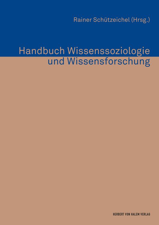 Produktbild: Handbuch Wissenssoziologie und Wissensforschung