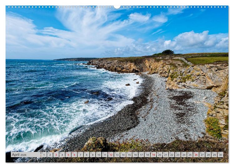 Produktbild: Cote Sauvage. Wilde Atlantikk&uuml;ste der Bretagne. (Wandkalender 2026 DIN A2 quer), CALVENDO Monatskalender