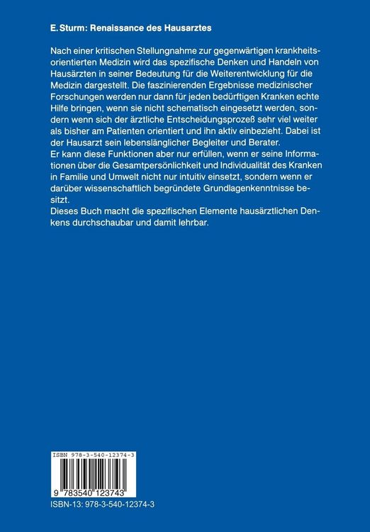 Produktbild: Renaissance des Hausarztes