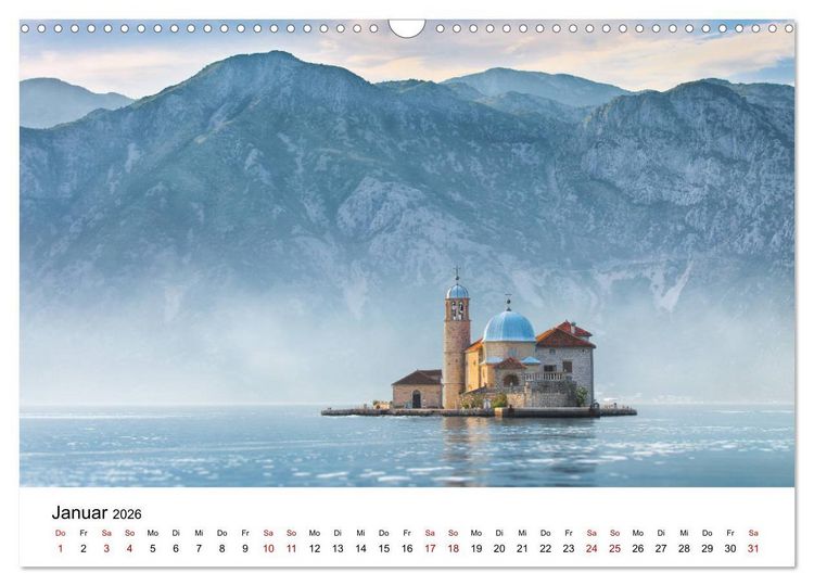 Produktbild: Montenegro - Land der schwarzen Berge (Wandkalender 2026 DIN A3 quer), CALVENDO Monatskalender