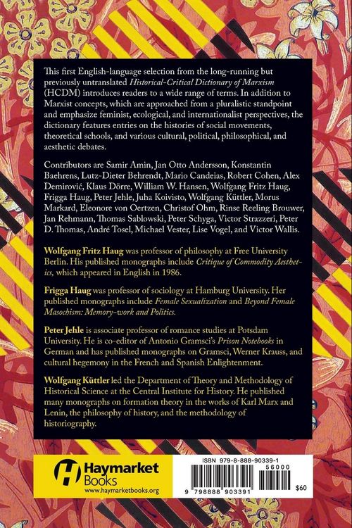 Produktbild: Historical-Critical Dictionary of Marxism