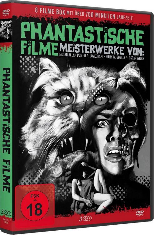 Produktbild: Phantastische Filme - Meisterwerke von E.A.Poe, H.P.Lovecraft, M.W.Shelley, Oscar Wilde [3 DVDs]