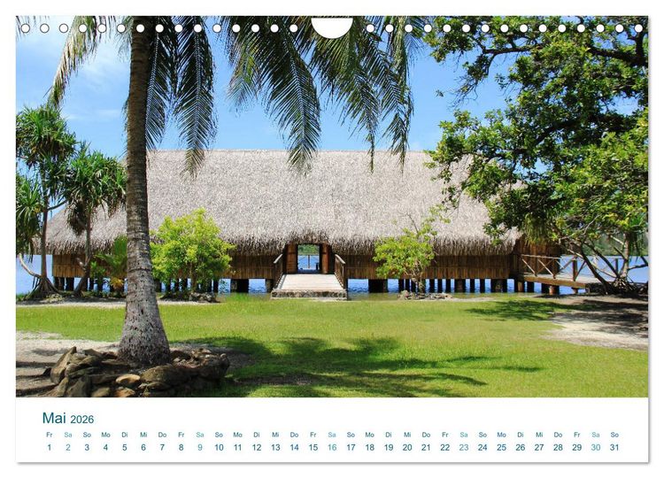 Produktbild: S&uuml;dsee-Insel Huahine - Paradies am Ende der Welt (Wandkalender 2026 DIN A4 quer), CALVENDO Monatskalender