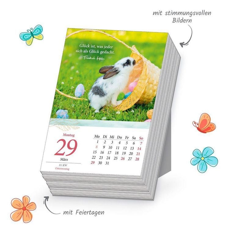 Produktbild: TR&Ouml;TSCH - Abrei&szlig;kalender Gedanken und Spr&uuml;che 2027