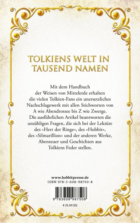 Produktbild: Handbuch der Weisen von Mittelerde