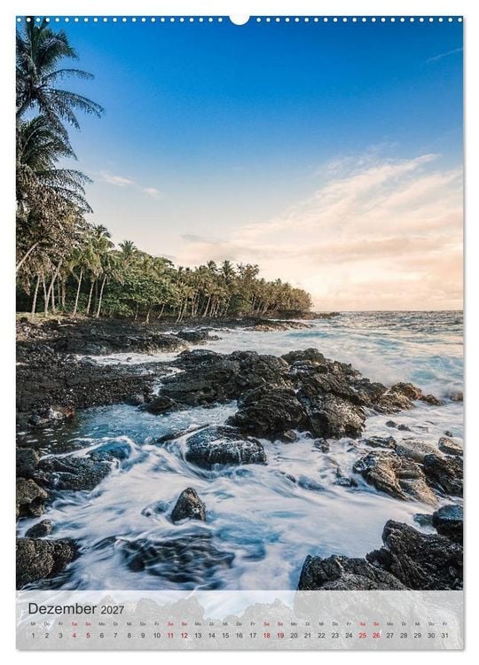 Produktbild: Willkommen in Hawai'i (hochwertiger Premium Wandkalender 2027 DIN A2 hoch), Kunstdruck in Hochglanz