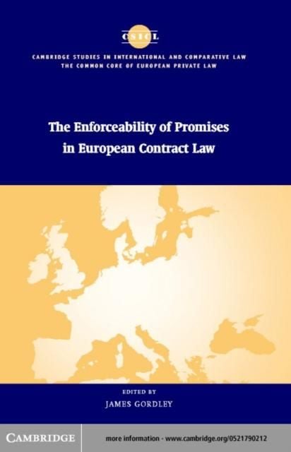 Produktbild: Enforceability of Promises in European Contract Law