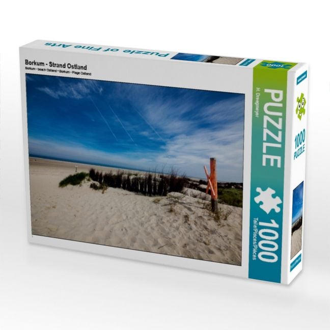 Produktbild: CALVENDO Puzzle Borkum - Strand Ostland | 1000 Teile Lege-Gr&ouml;&szlig;e 64x48cm Foto-Puzzle f&uuml;r gl&uuml;ckliche Stunden