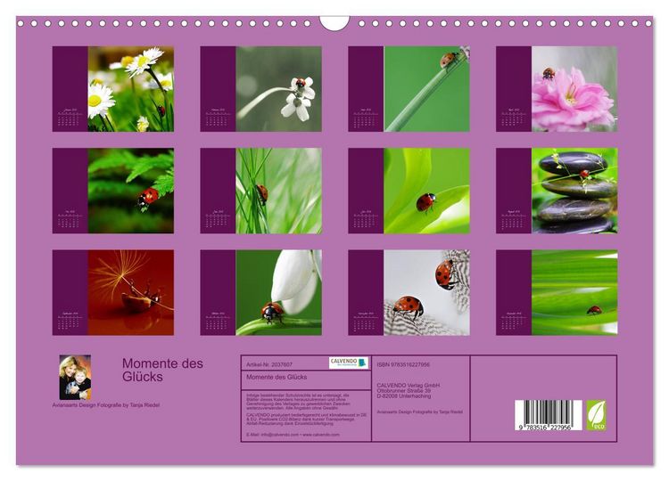 Produktbild: Momente des Gl&uuml;cks (Wandkalender 2026 DIN A3 quer), CALVENDO Monatskalender