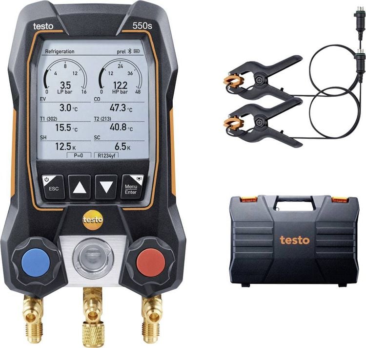 Produktbild: Testo Kältemittel-Messgerät 550s Basis Set