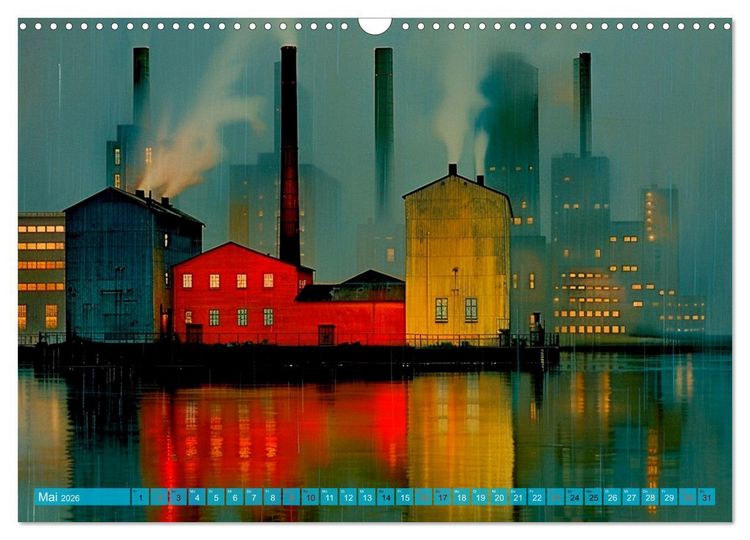 Produktbild: Zeitzeugen der Industrie: Symbol und Verg&auml;nglichkeit (Wandkalender 2026 DIN A3 quer), CALVENDO Monatskalender