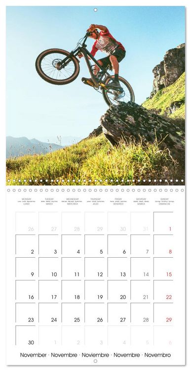 Produktbild: Mountain biking: Up hill and down dale (Wall Calendar 2026 12 &times; 12 Inch) CALVENDO 12 Month Wall Calendar