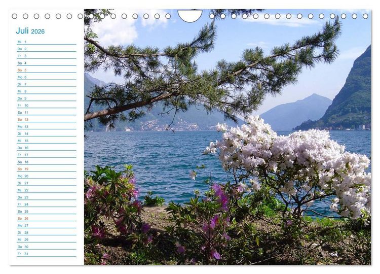 Produktbild: Wundersch&ouml;nes Tessin (Wandkalender 2026 DIN A4 quer), CALVENDO Monatskalender