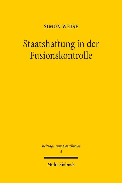 Produktbild: Staatshaftung in der Fusionskontrolle
