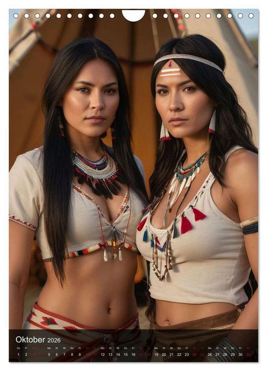 Produktbild: Native American Girls (Wandkalender 2026 DIN A4 hoch), CALVENDO Monatskalender