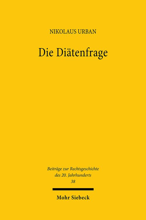 Bild vom Artikel Die Diätenfrage vom Autor Nikolaus Urban