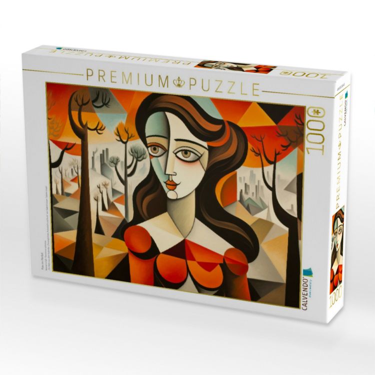 Produktbild: CALVENDO Puzzle Frau im Herbst | 1000 Teile Lege-Gr&ouml;&szlig;e 64x48cm Foto-Puzzle f&uuml;r gl&uuml;ckliche Stunden