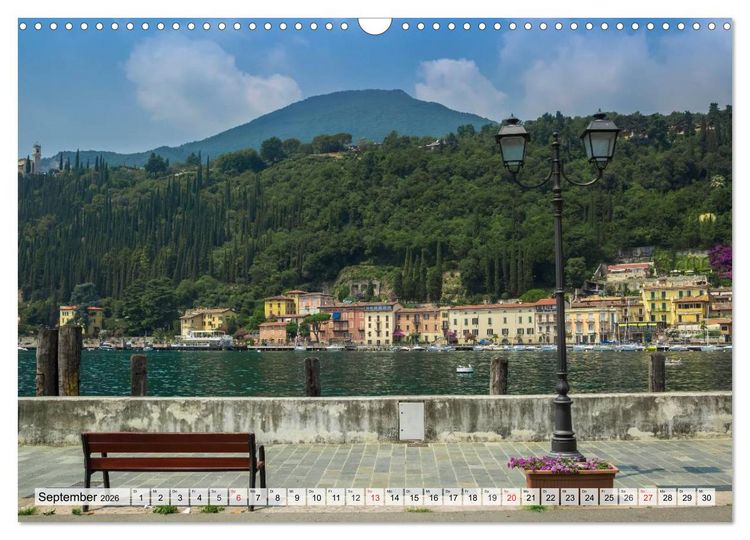 Produktbild: GARDASEE Die sch&ouml;nsten Uferpromenaden (Wandkalender 2026 DIN A3 quer), CALVENDO Monatskalender