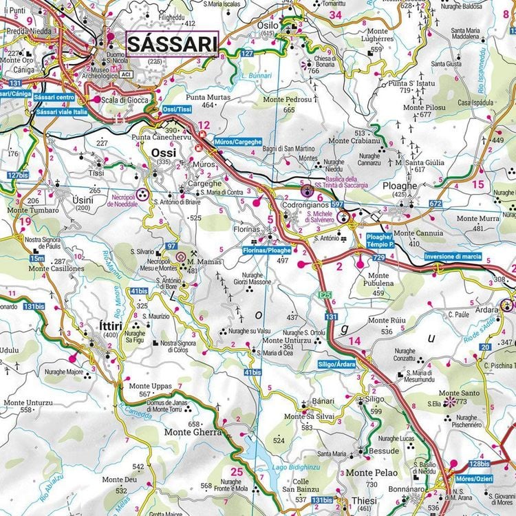 Produktbild: freytag & berndt Stra&szlig;enkarte Sardinien 1:150.000