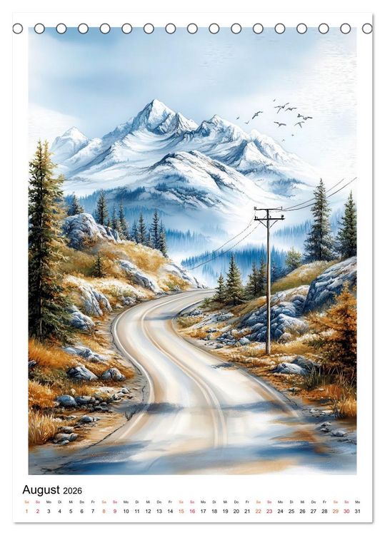 Produktbild: Alaska - Landschaften, Tiere, Freiheit (Tischkalender 2026 DIN A5 hoch), CALVENDO Monatskalender