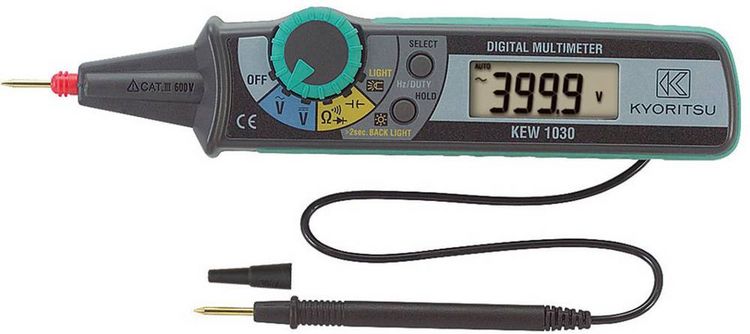 Produktbild: Kyoritsu KEW-1030 Hand-Multimeter CAT III 600V