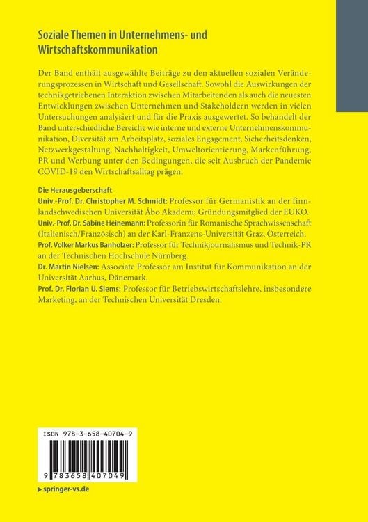 Produktbild: Soziale Themen in Unternehmens- und Wirtschaftskommunikation