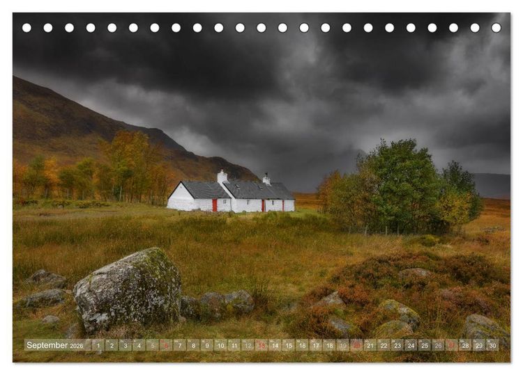 Produktbild: Herbstliches Schottland (Tischkalender 2026 DIN A5 quer), CALVENDO Monatskalender