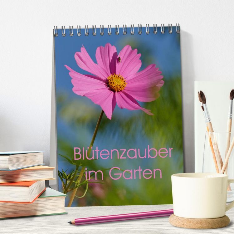 Produktbild: Bl&uuml;tenzauber im Garten (Tischkalender 2026 DIN A5 hoch), CALVENDO Monatskalender