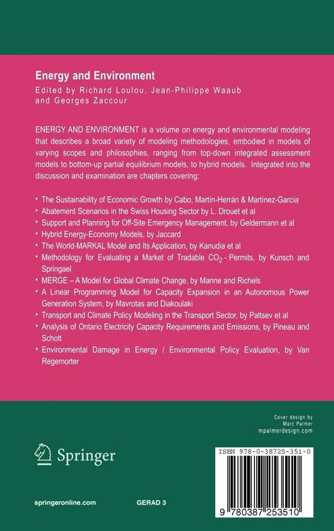 Produktbild: Energy and Environment