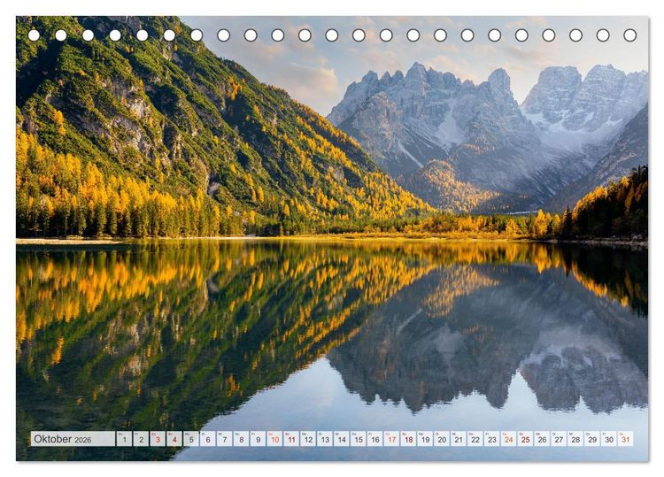 Produktbild: Bergwanderung Dolomiten rund um die Drei Zinnen (Tischkalender 2026 DIN A5 quer), CALVENDO Monatskalender