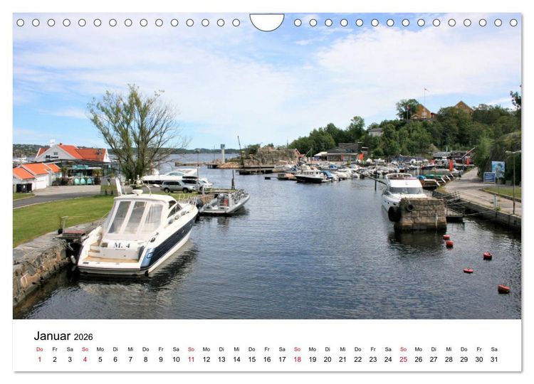 Produktbild: S&uuml;dnorwegen - von Kristiansand bis Stavanger (Wandkalender 2026 DIN A4 quer), CALVENDO Monatskalender