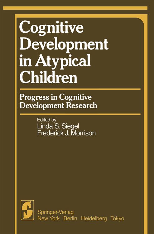 Produktbild: Cognitive Development in Atypical Children