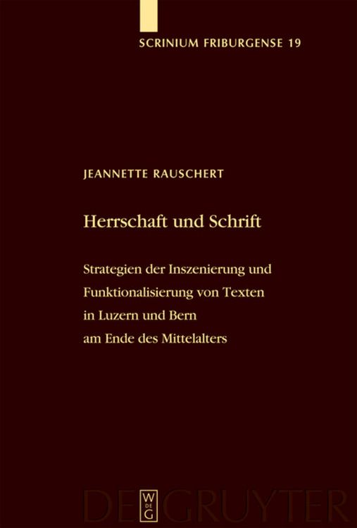Produktbild: Herrschaft und Schrift