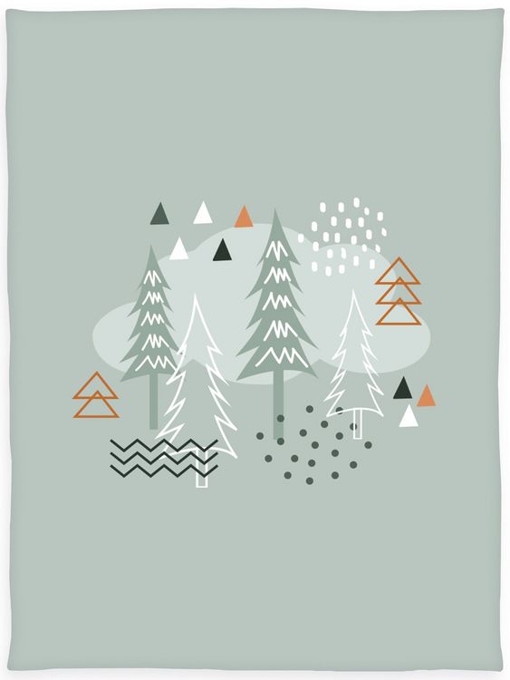 Produktbild: Babybest&reg; 1440270014 - Nordic Forest Microfaserflausch-Decke, 75 x 100 cm, 100% Polyester