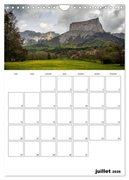 Produktbild: Le sud du Vercors, paysages (Calendrier mural 2026 DIN A4 horizontal), CALVENDO calendrier mensuel